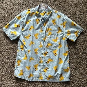 Disney Pixar “UP” Doug Short Sleeve Button Down Shirt - Size M